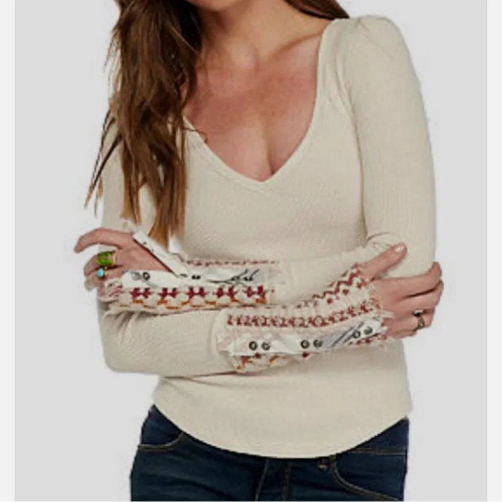 Free People Thermal Long Sleeve Top